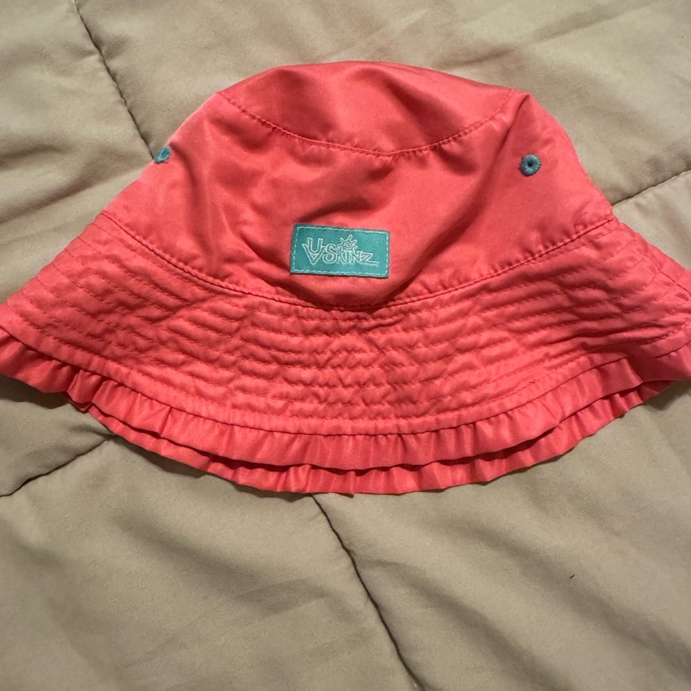 UV Skinz pink tropical toddler bucket hat size 2T